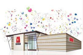 マルハン米沢店の外観