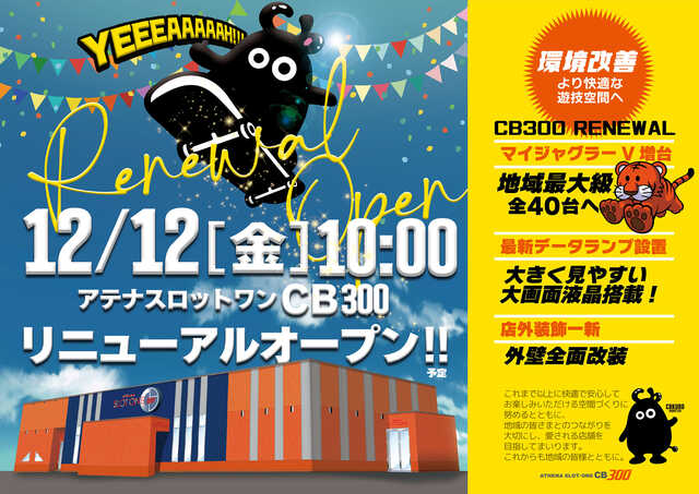 アテナスロットワンCB300直方の店舗画像