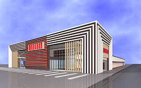 マルハン小山店の外観