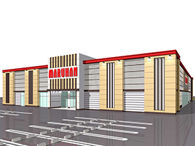 マルハン山鹿店の外観