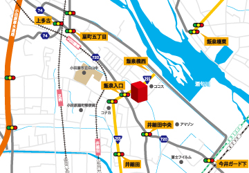 キコーナ小田原扇町店への行き方