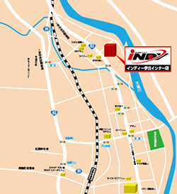 インディ伊北インター店への行き方