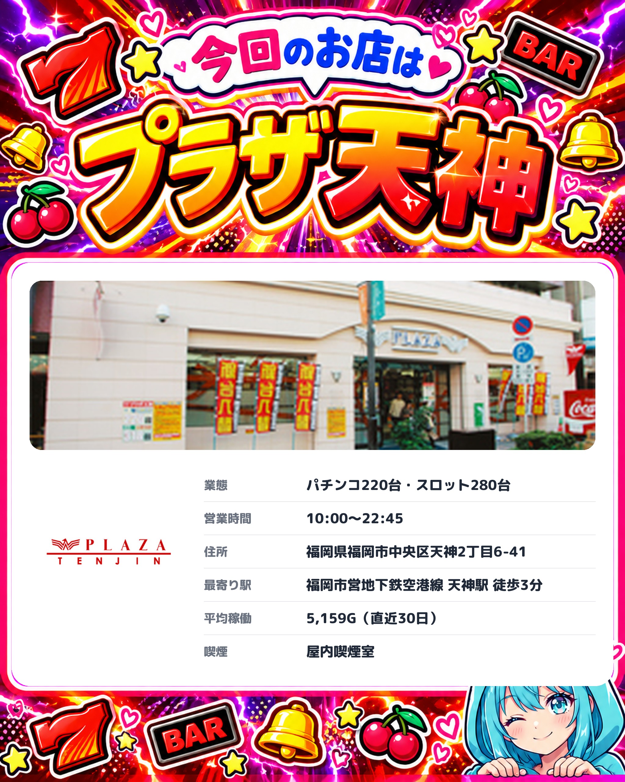 プラザ天神の今回のお店