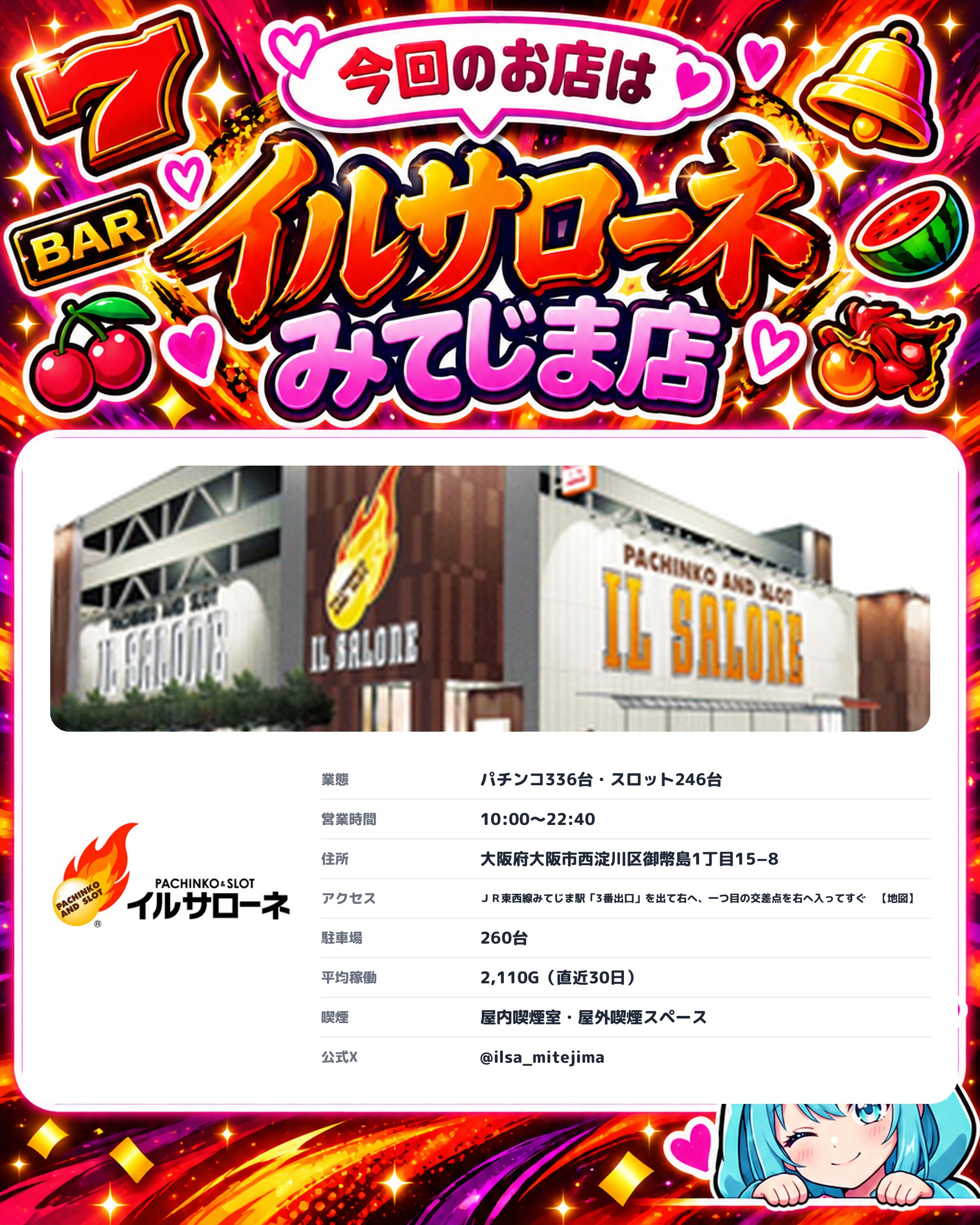 イルサローネ みてじま店の今回のお店